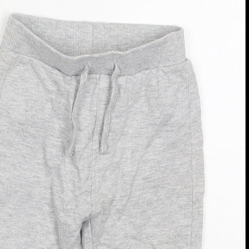 TU Boys Grey  Cotton Sweatpants Trousers Size 6-9 Months  Drawstring