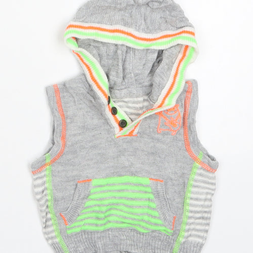 George Boys Multicoloured Striped Acrylic Pullover Jumper Size 0-3 Months  Pullover