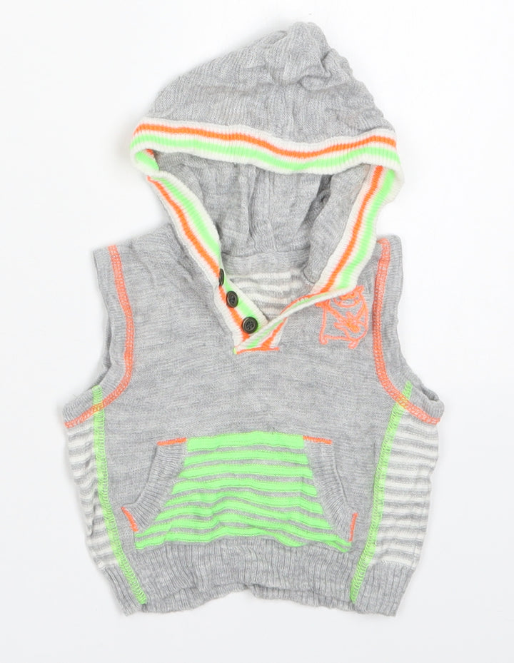 George Boys Multicoloured Striped Acrylic Pullover Jumper Size 0-3 Months  Pullover