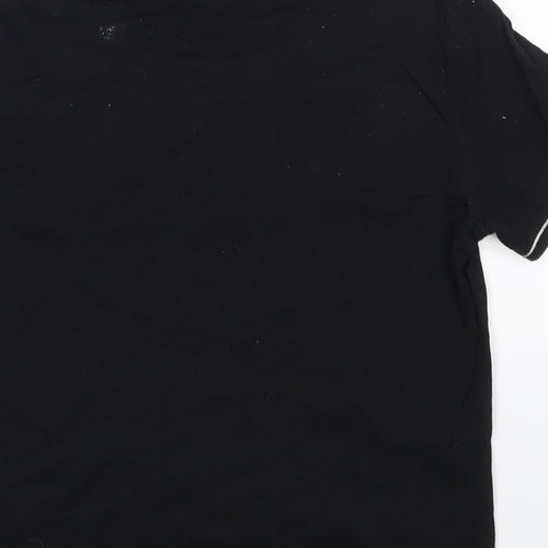 Primark Boys Black  Cotton Basic Polo Size 4-5 Years Collared Pullover