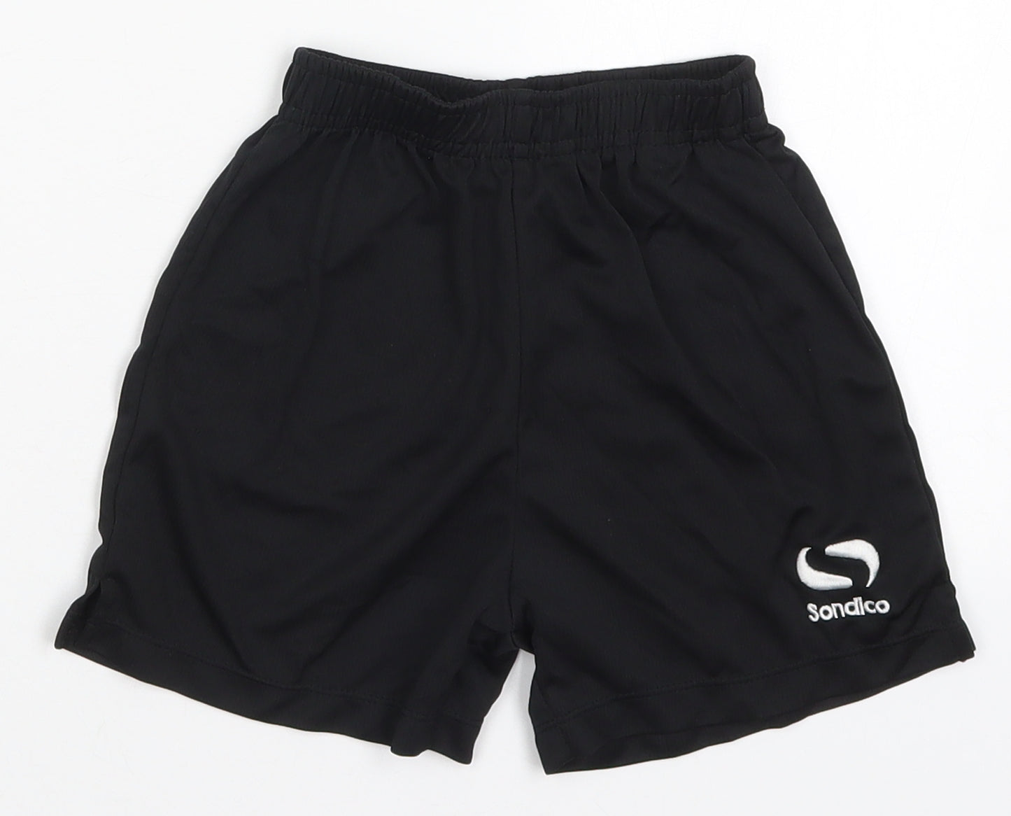 Sondico Boys Black  Polyester Sweat Shorts Size 3-4 Years  Regular  - Logo