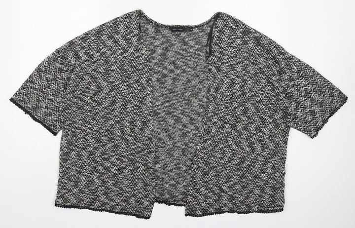 New Look Womens Grey V-Neck  Polyester Cardigan Jumper Size 18