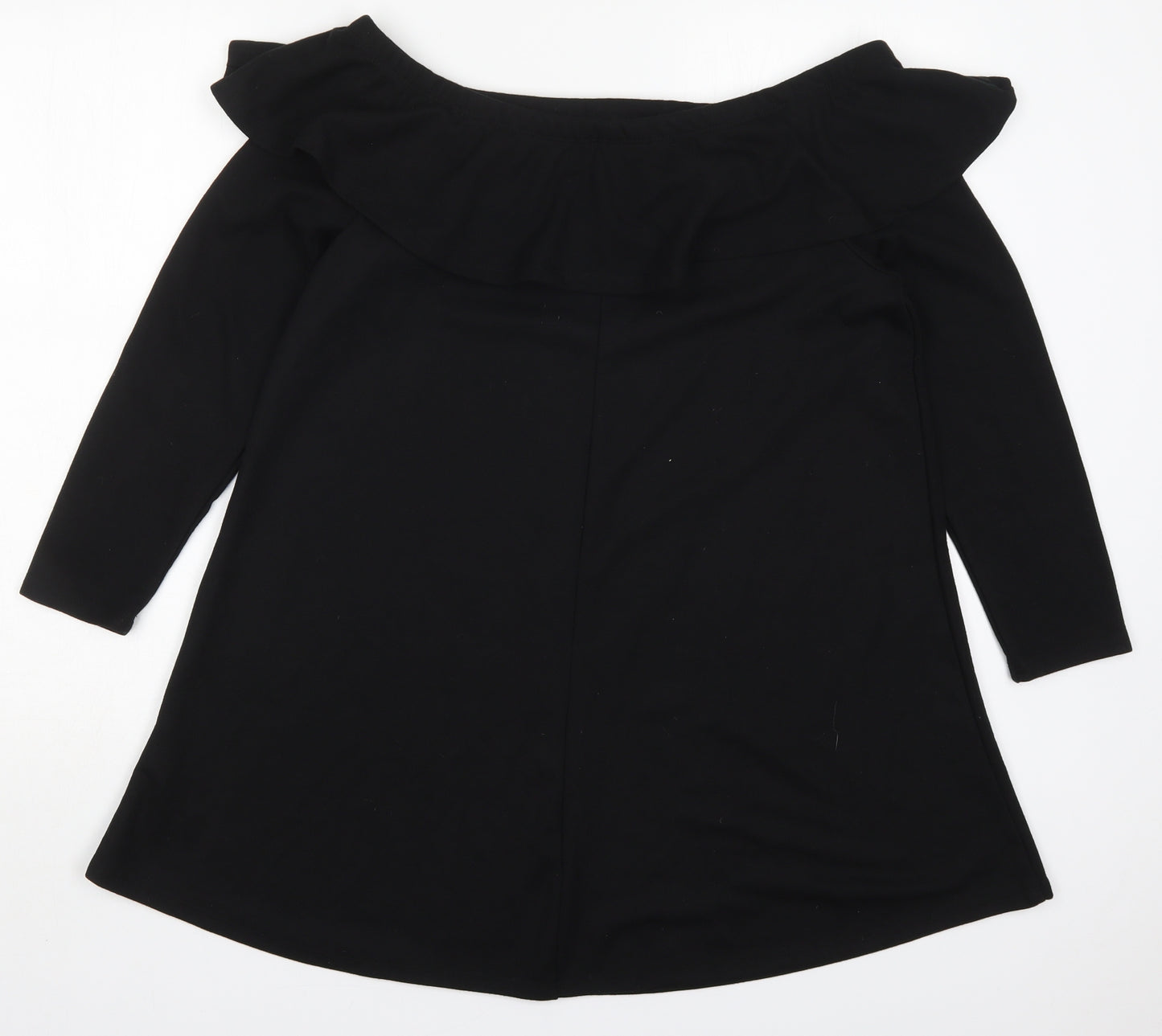 Boohoo Womens Black  Polyester Pullover Sweatshirt Size 12  Pullover