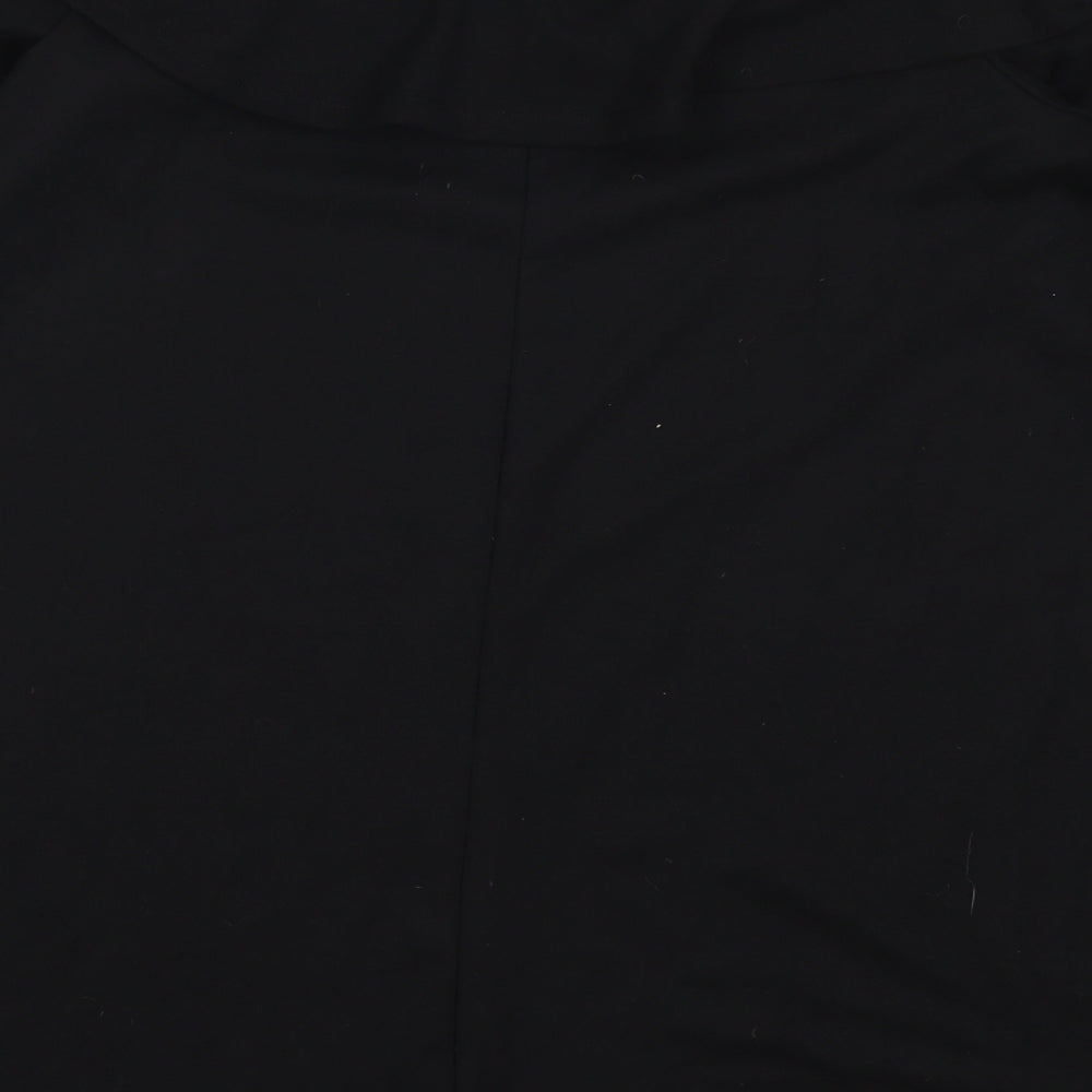 Boohoo Womens Black  Polyester Pullover Sweatshirt Size 12  Pullover