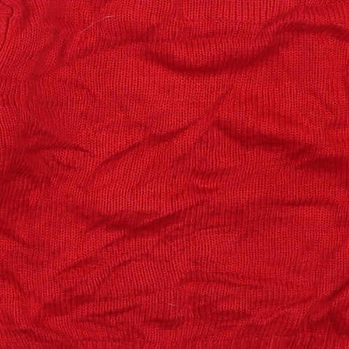 Primark Boys Red Round Neck  Acrylic Pullover Jumper Size 3-4 Years  Pullover - Santa Loves This Kid