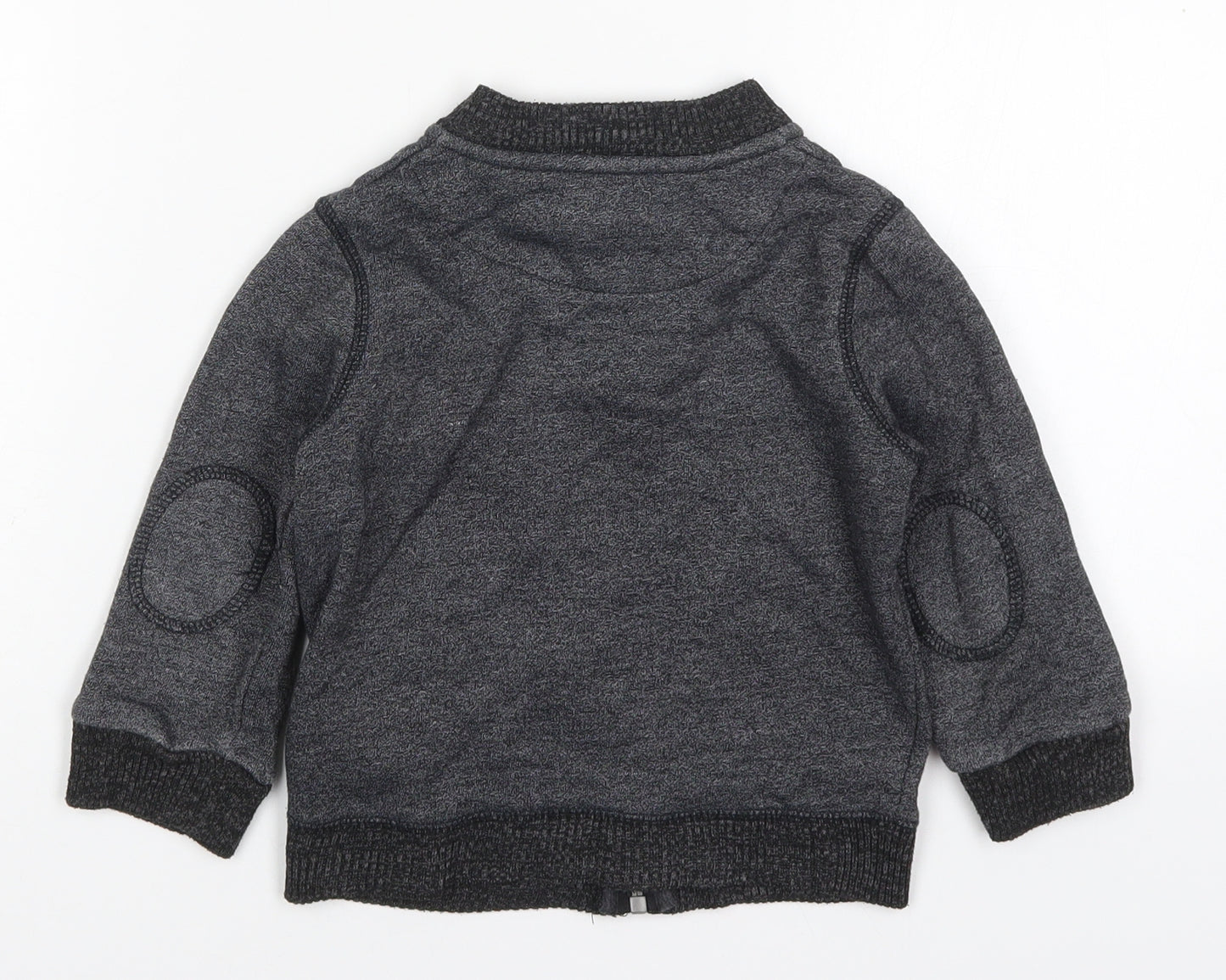 Primark Boys Grey  Cotton Full Zip Sweatshirt Size 3-4 Years  Zip