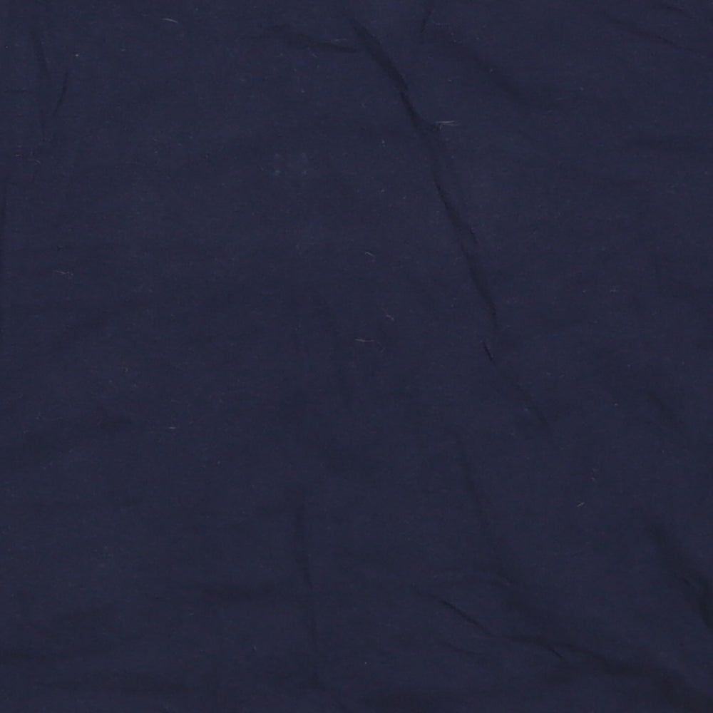 Primark Boys Blue Striped Cotton Basic T-Shirt Size 4-5 Years Crew Neck Pullover