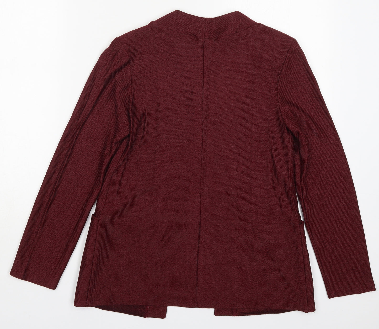Sequin Womens Red V-Neck  Acetate Cardigan Jumper Size 10   - Pink