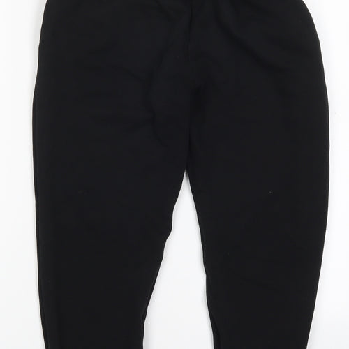 F&F Boys Black  Cotton Sweatpants Trousers Size 12-13 Years  Regular Drawstring