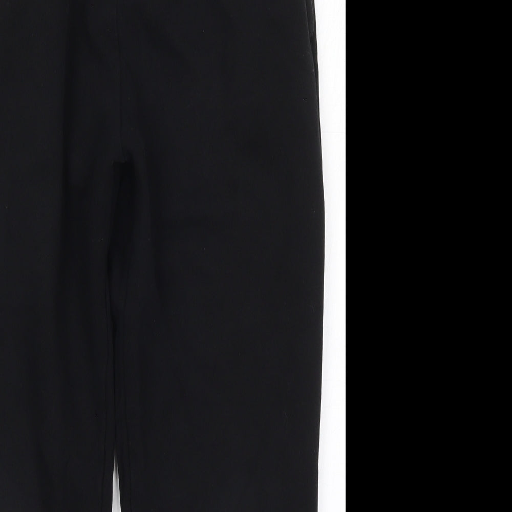 F&F Boys Black  Cotton Sweatpants Trousers Size 12-13 Years  Regular Drawstring