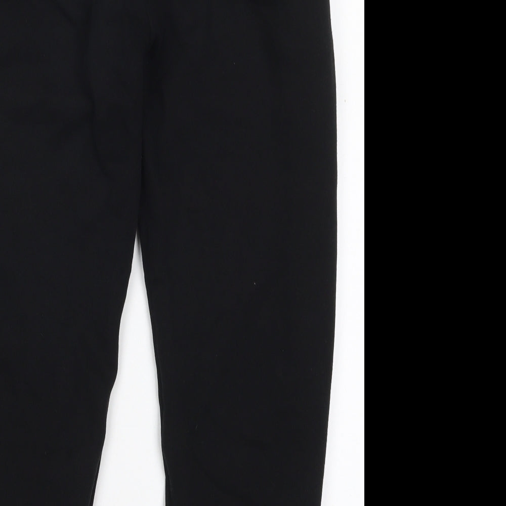 F&F Boys Black  Cotton Sweatpants Trousers Size 12-13 Years  Regular Drawstring