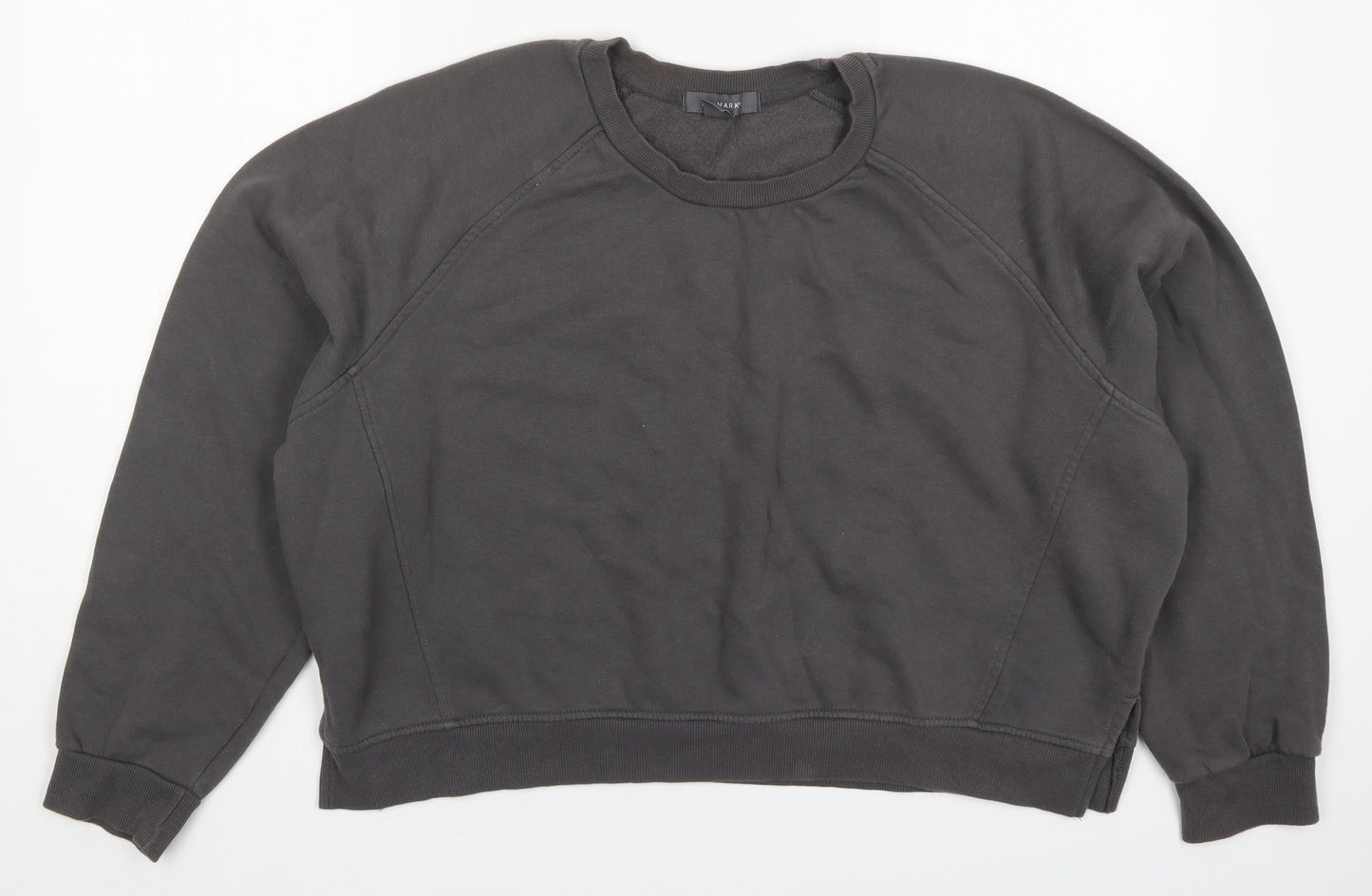 Primark Womens Grey  Cotton Pullover Sweatshirt Size 14  Pullover