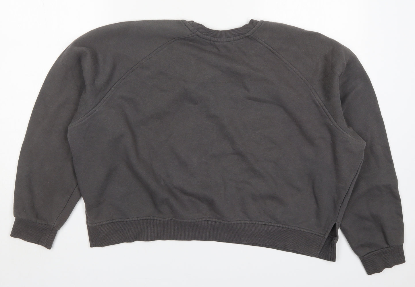 Primark Womens Grey  Cotton Pullover Sweatshirt Size 14  Pullover