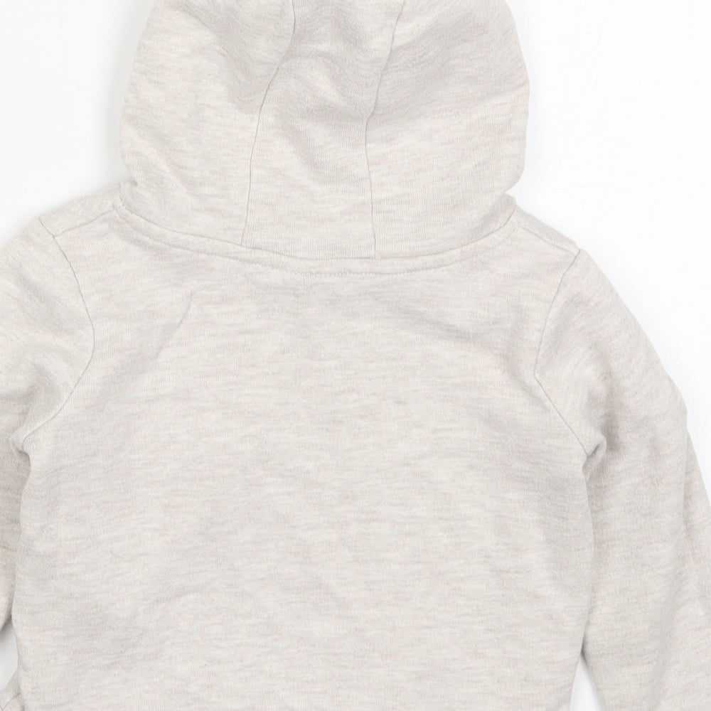 George Girls Beige  Cotton Basic T-Shirt Size 18-24 Months High Neck Pullover - Bambi Hoodie