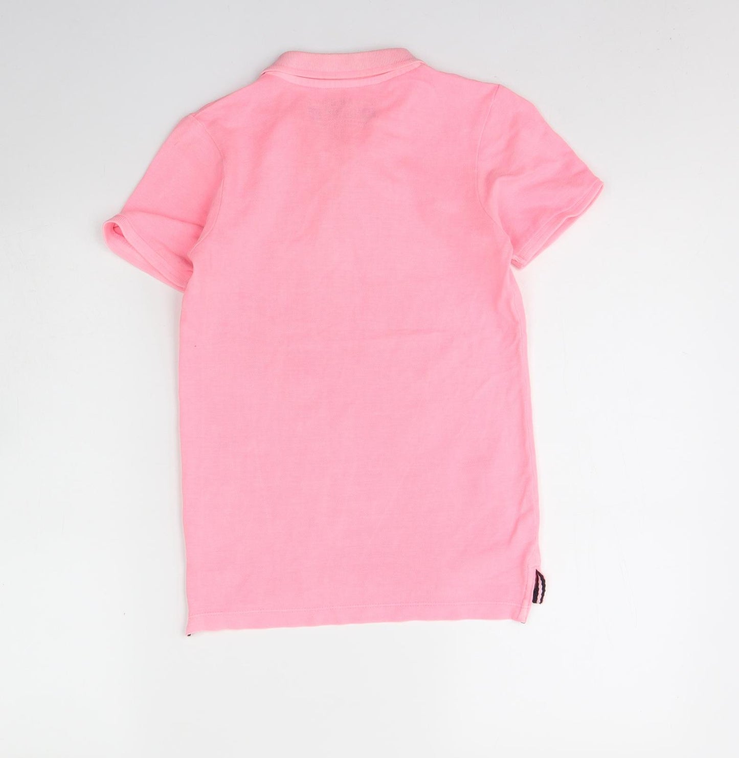 Urban boys Boys Pink  Cotton Basic Polo Size 7 Years Collared Button