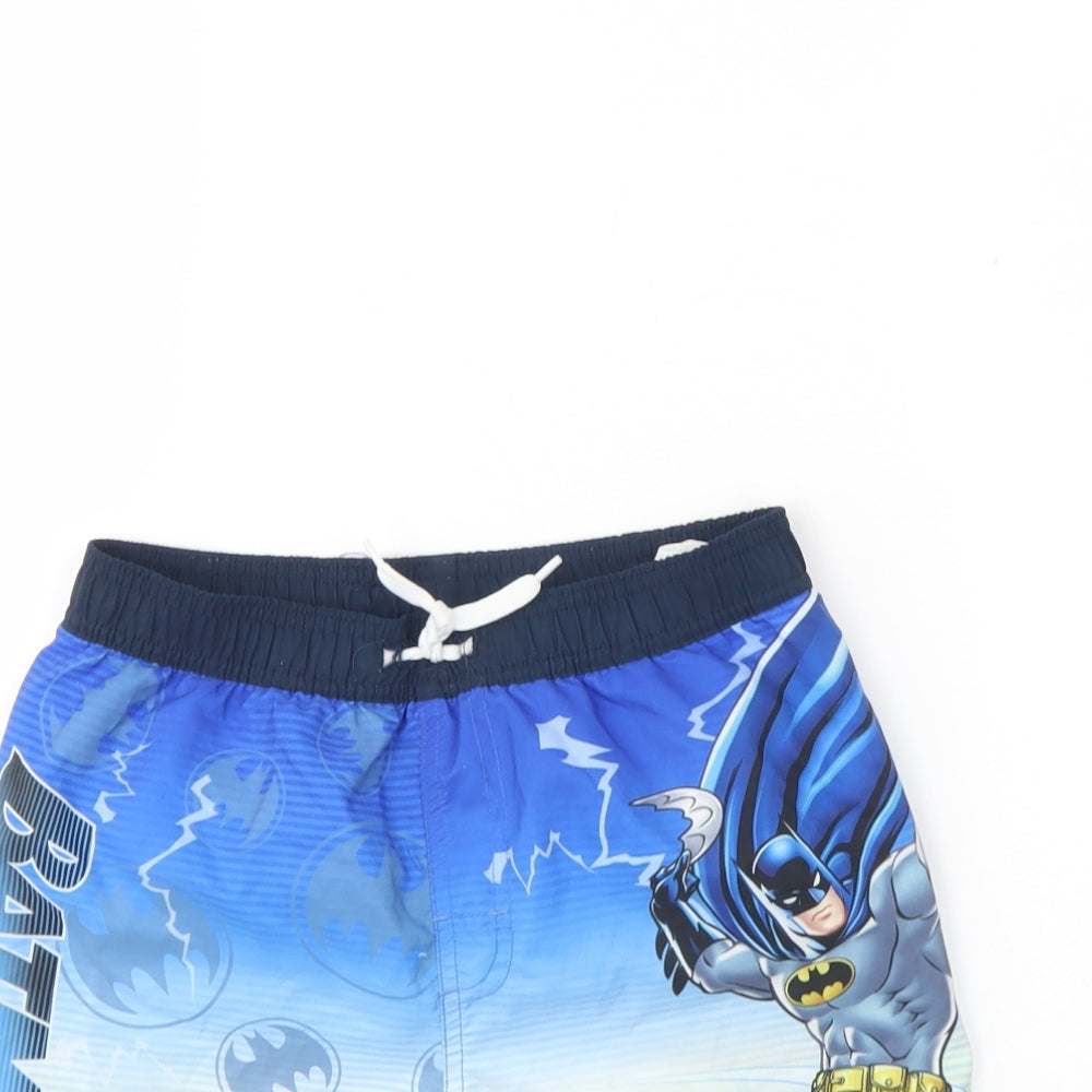 Batman Boys Multicoloured  Polyester Sweat Shorts Size 10 Years  Regular Drawstring - Batman