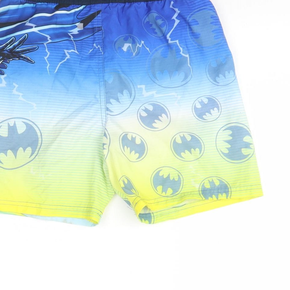 Batman Boys Multicoloured  Polyester Sweat Shorts Size 10 Years  Regular Drawstring - Batman