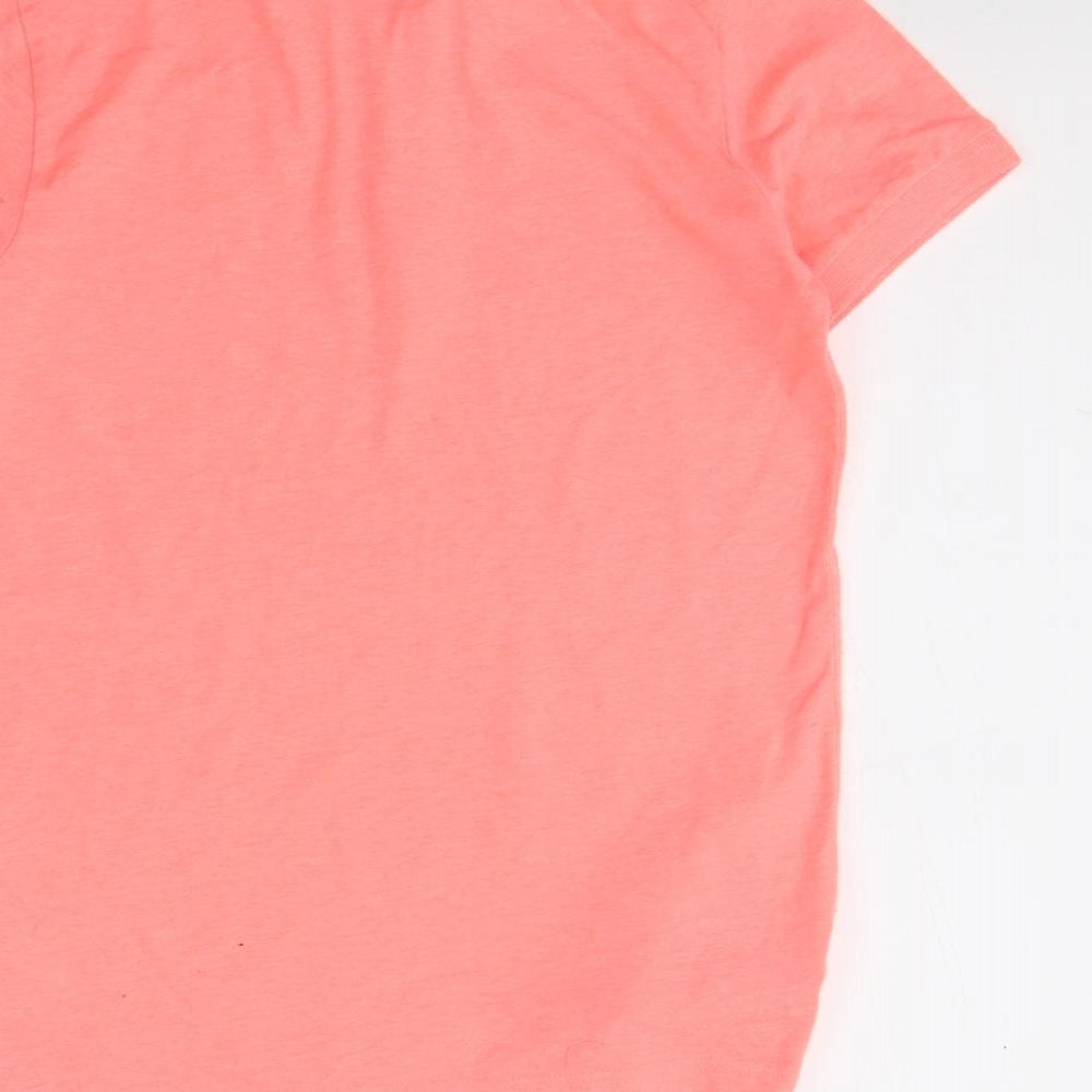 NEXT Boys Pink  Cotton Basic Polo Size 9 Years Collared Button