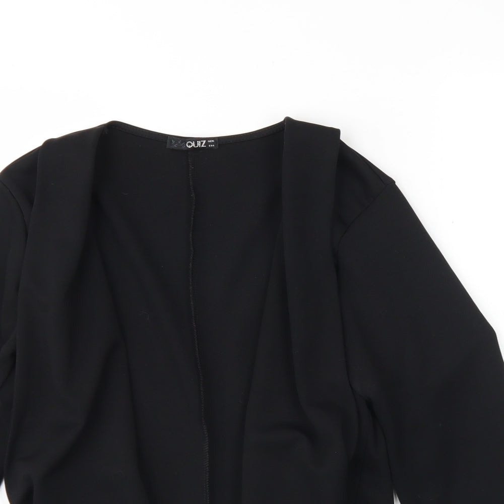 Quiz Womens Black   Jacket  Size 16