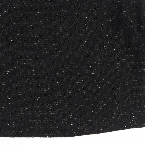 Zara Womens Black Round Neck  Polyester Pullover Jumper Size M