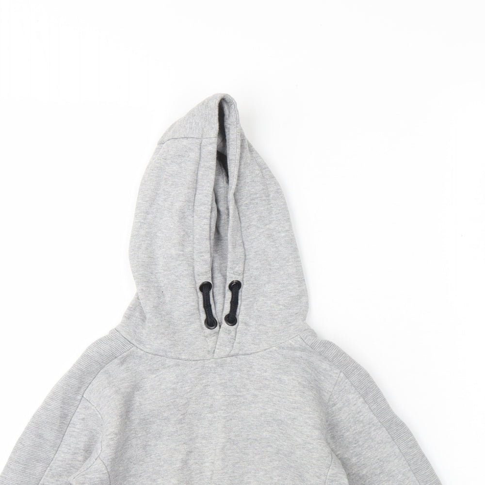 Boys Boys Grey  Cotton Pullover Hoodie Size 4 Years