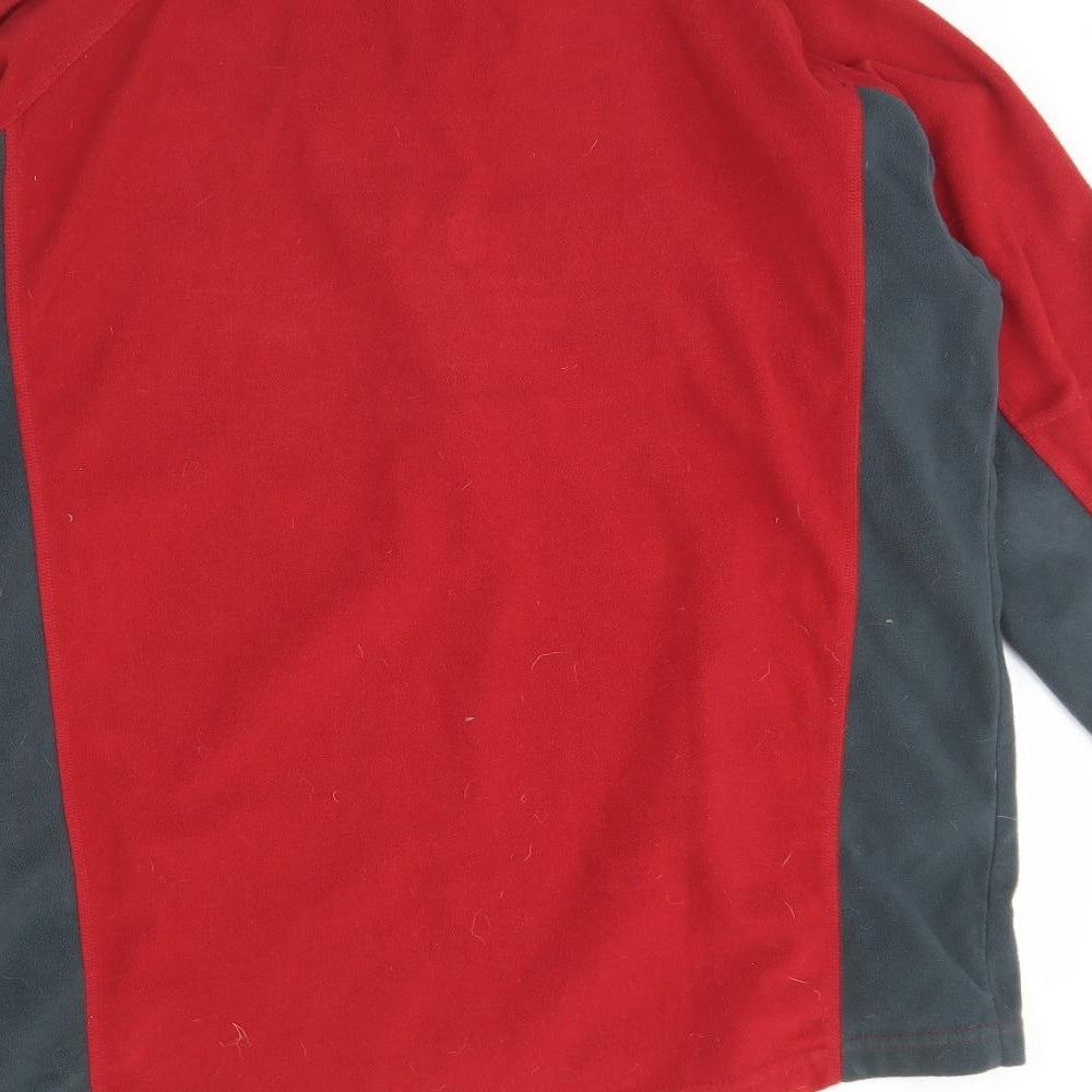 Berghaus Mens Red High Neck  Polyester Henley Jumper Size M