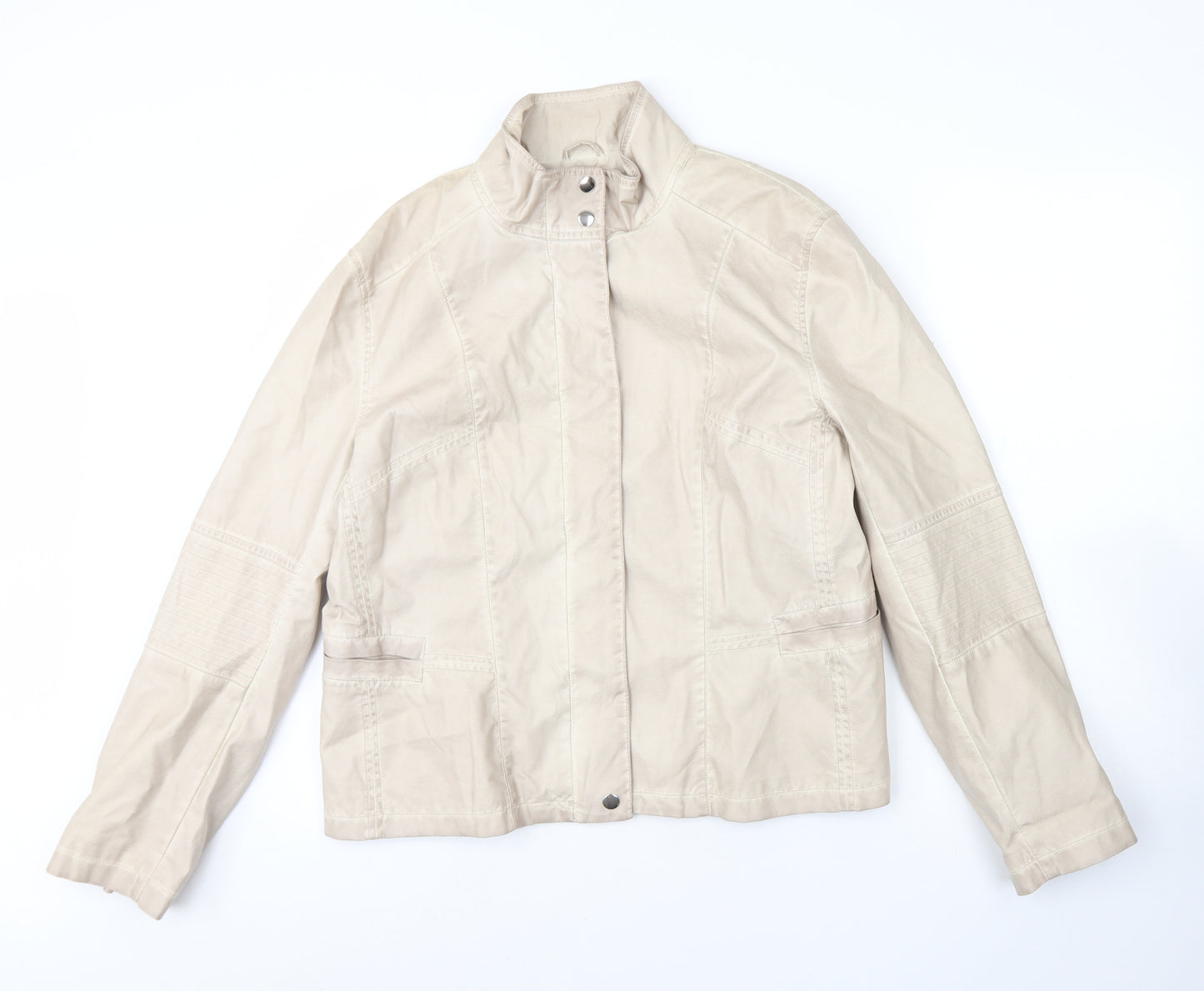 Rino & Pelle Womens Beige   Jacket  Size 18  Zip