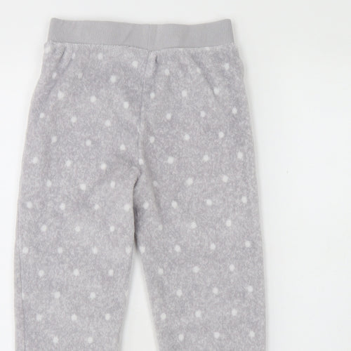 F&F Girls Grey Polka Dot Polyester Cami Pyjama Pants Size 8 Years