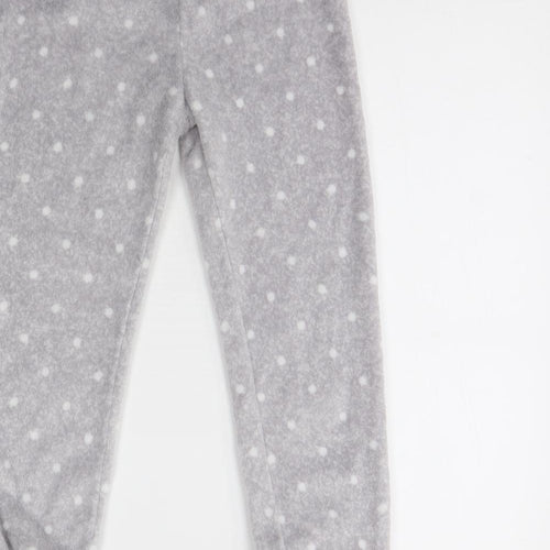 F&F Girls Grey Polka Dot Polyester Cami Pyjama Pants Size 8 Years