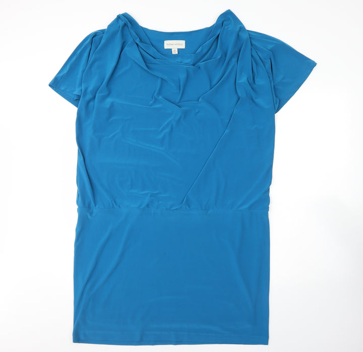 Ronni Nicole Womens Blue  Polyester Shift  Size 20  Round Neck