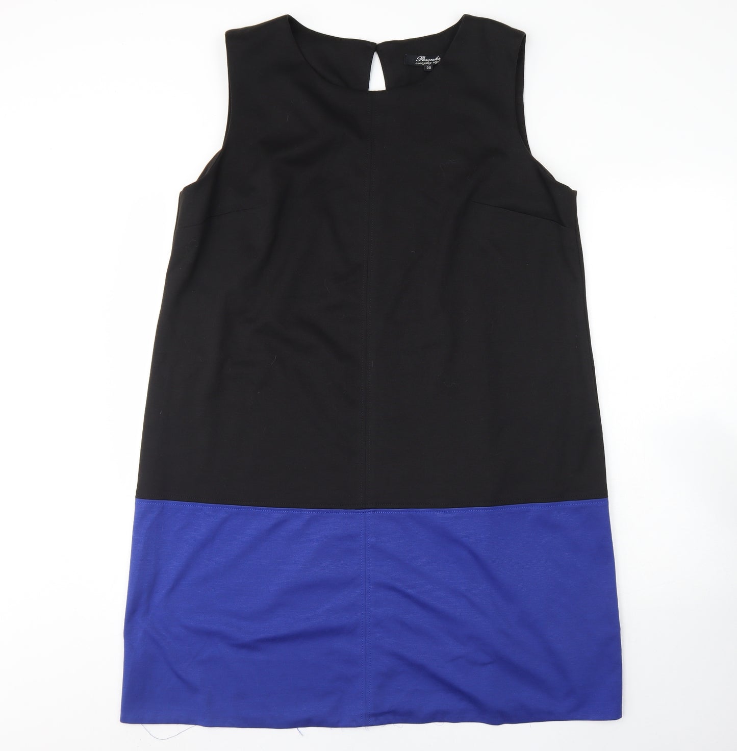 Peacocks Womens Blue  Polyester Tank Dress  Size 20  Round Neck