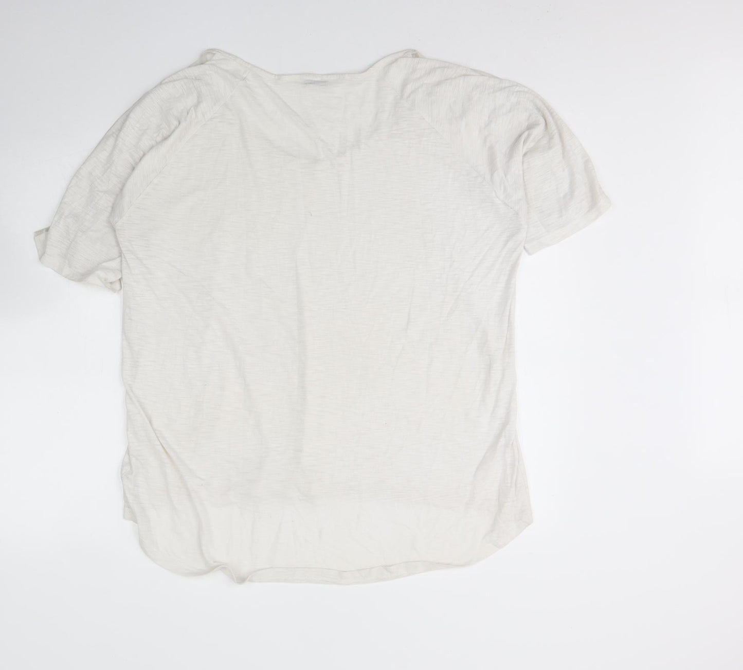 George Womens Ivory  Viscose Basic Blouse Size 20 Round Neck