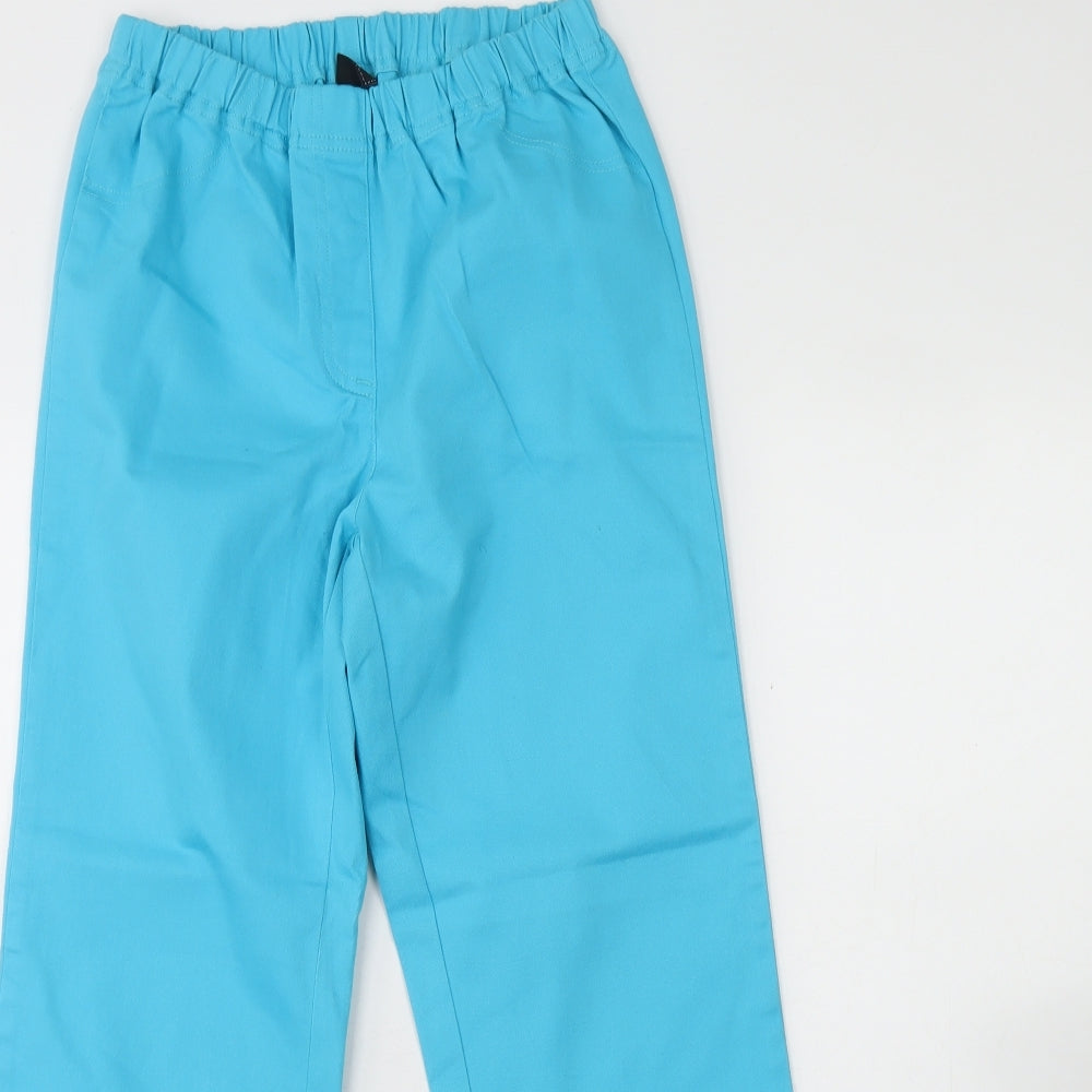 Cotton Traders Womens Blue  Cotton Straight Jeans Size 10 L30 in Regular