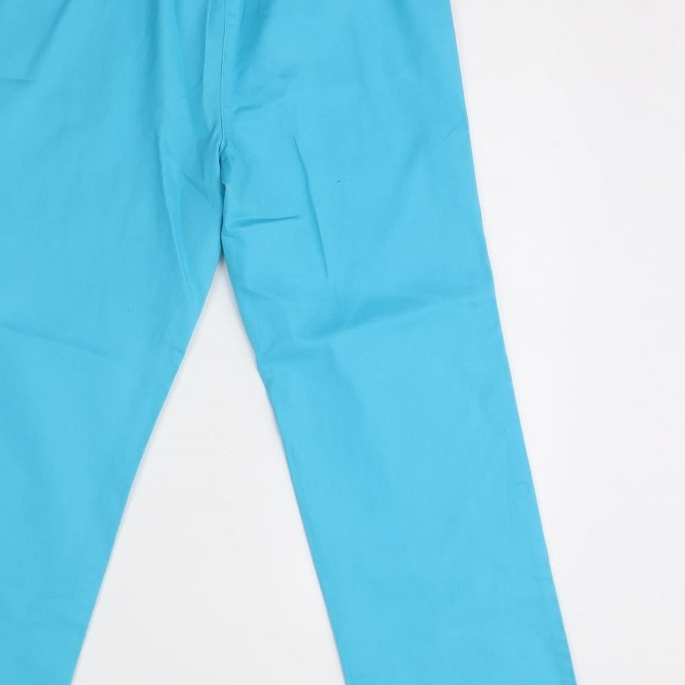 Cotton Traders Womens Blue  Cotton Straight Jeans Size 10 L30 in Regular