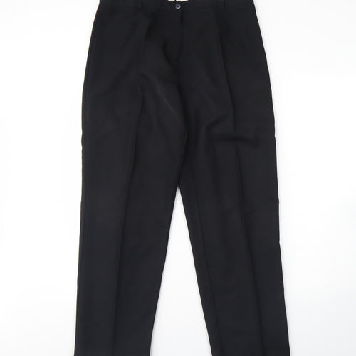 Yessica Womens Black  Polyester Trousers  Size 16 L30 in Regular Hook & Eye