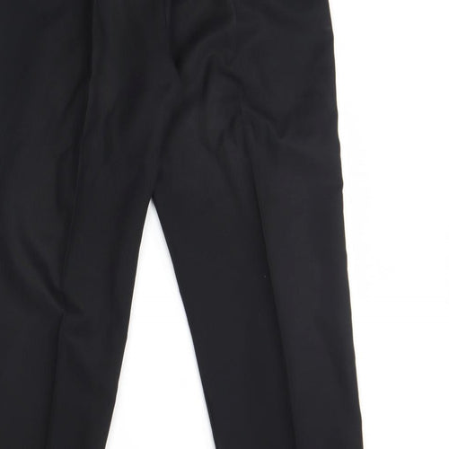 Yessica Womens Black  Polyester Trousers  Size 16 L30 in Regular Hook & Eye