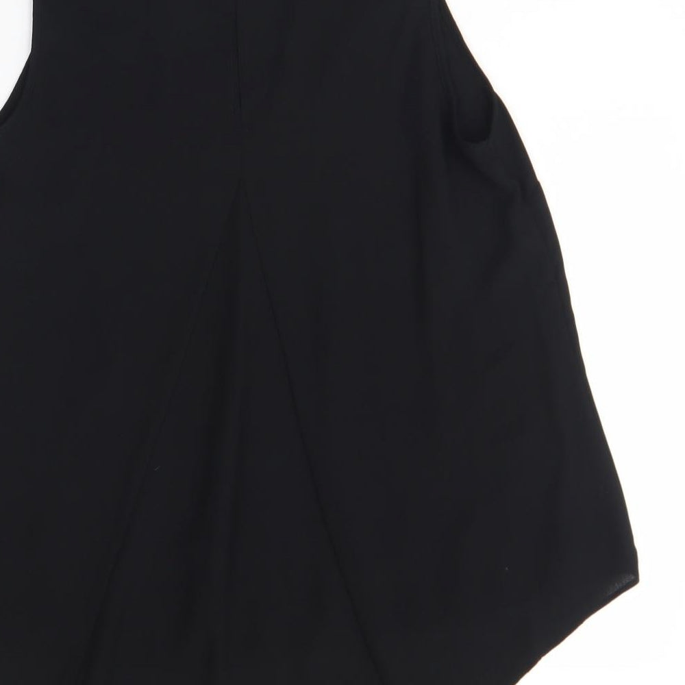 G21 Womens Black  Polyester Basic Tank Size 16 Collared