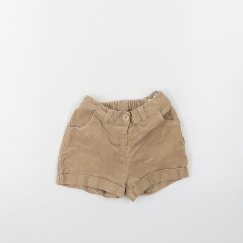 Disney Girls Beige  Cotton Culotte Shorts Size 3 Years  Regular Buckle - Disney