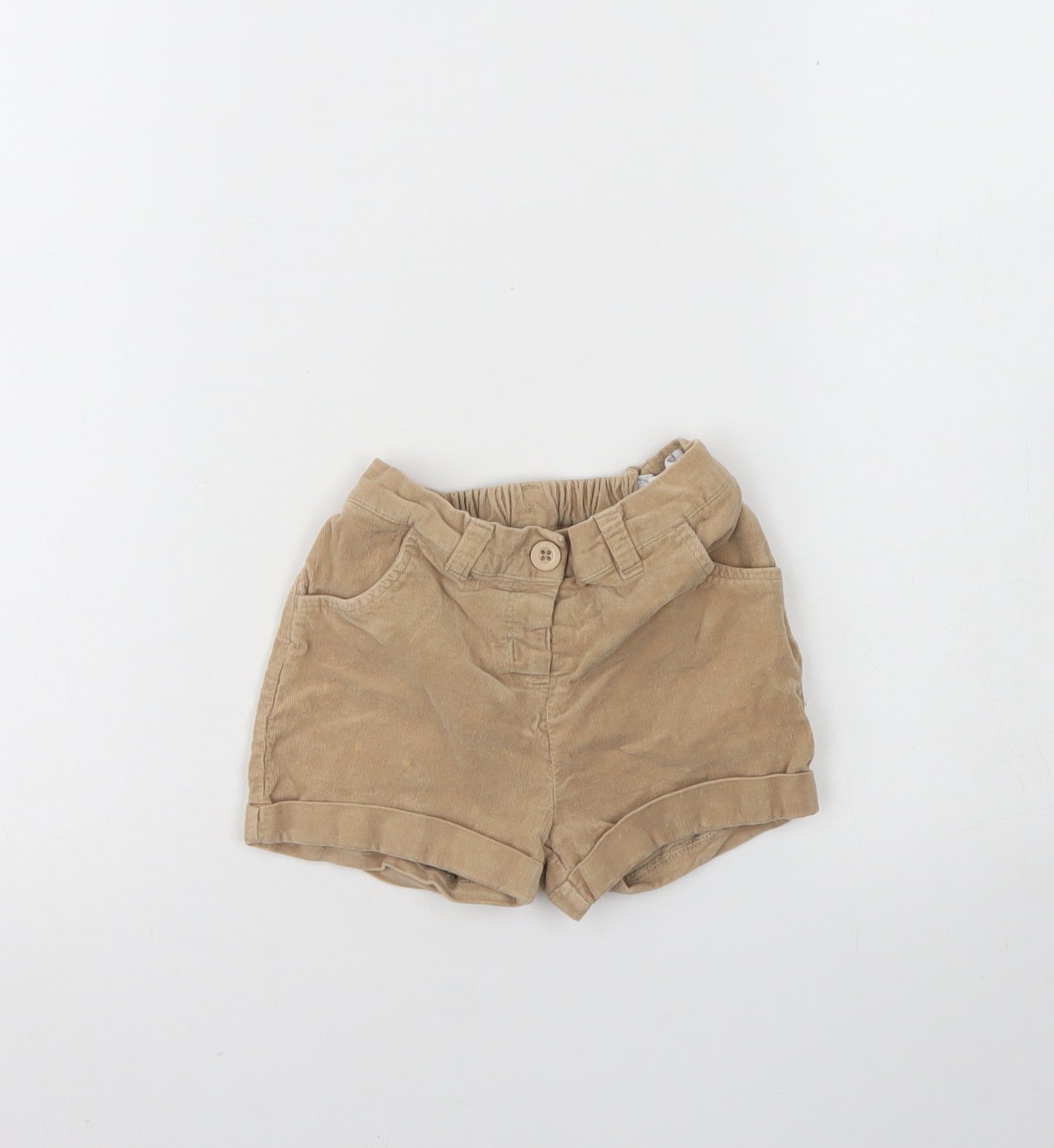 Disney Girls Beige  Cotton Culotte Shorts Size 3 Years  Regular Buckle - Disney