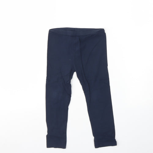 Blue Zoo Girls Blue  Cotton Capri Jeans Size 4 Years  Regular