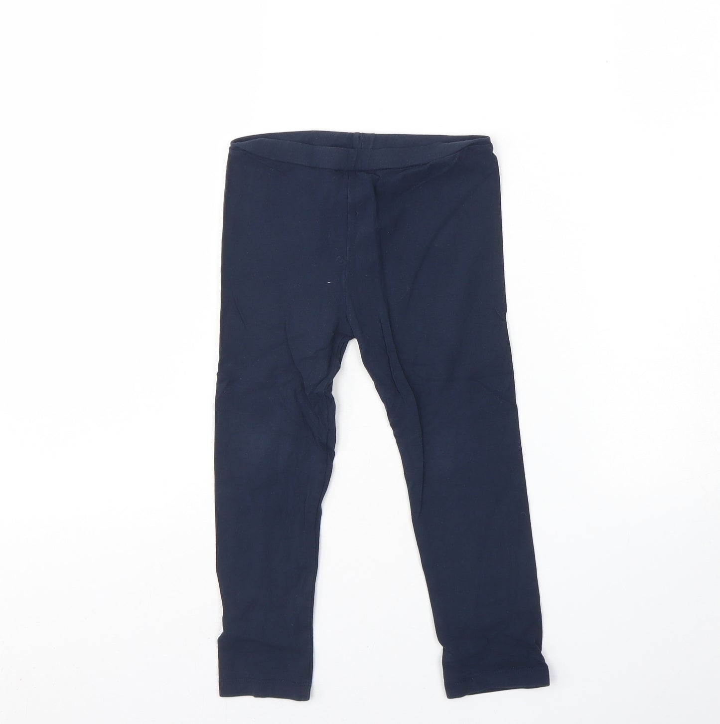 Blue Zoo Girls Blue  Cotton Capri Jeans Size 4 Years  Regular