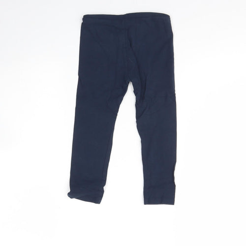 Blue Zoo Girls Blue  Cotton Capri Jeans Size 4 Years  Regular