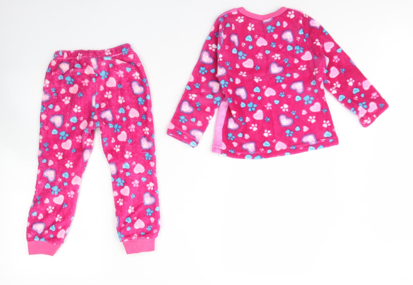 Nickelodeon Girls Pink Spotted Polyester Cami Pyjama Set Size 5 Years   - Paw patrol