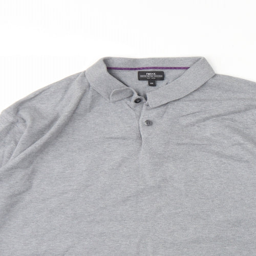 NEXT Womens Grey Collared  Cotton Henley Jumper Size 2XL