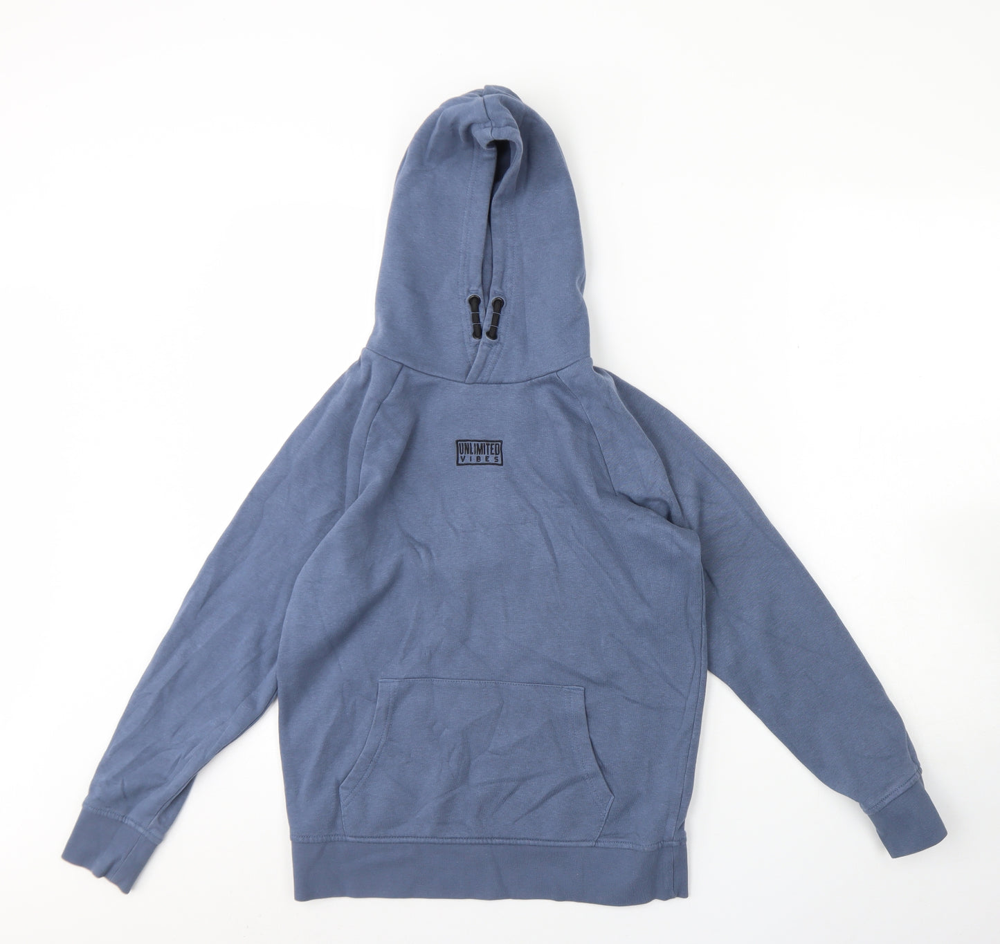 George Girls Blue  Cotton Pullover Hoodie Size 10 Years   - Unlimited