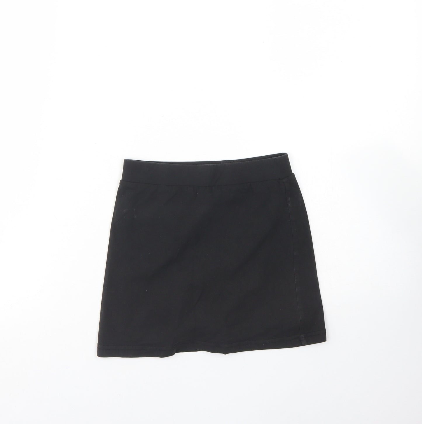 Nutmeg Girls Black  Cotton Mini Skort Size 6 Years  Regular  - School