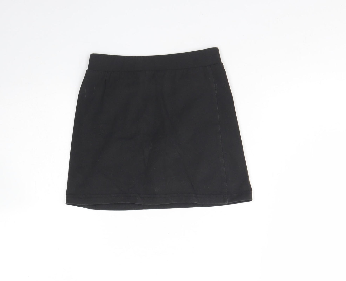 Nutmeg Girls Black  Cotton Mini Skort Size 6 Years  Regular  - School