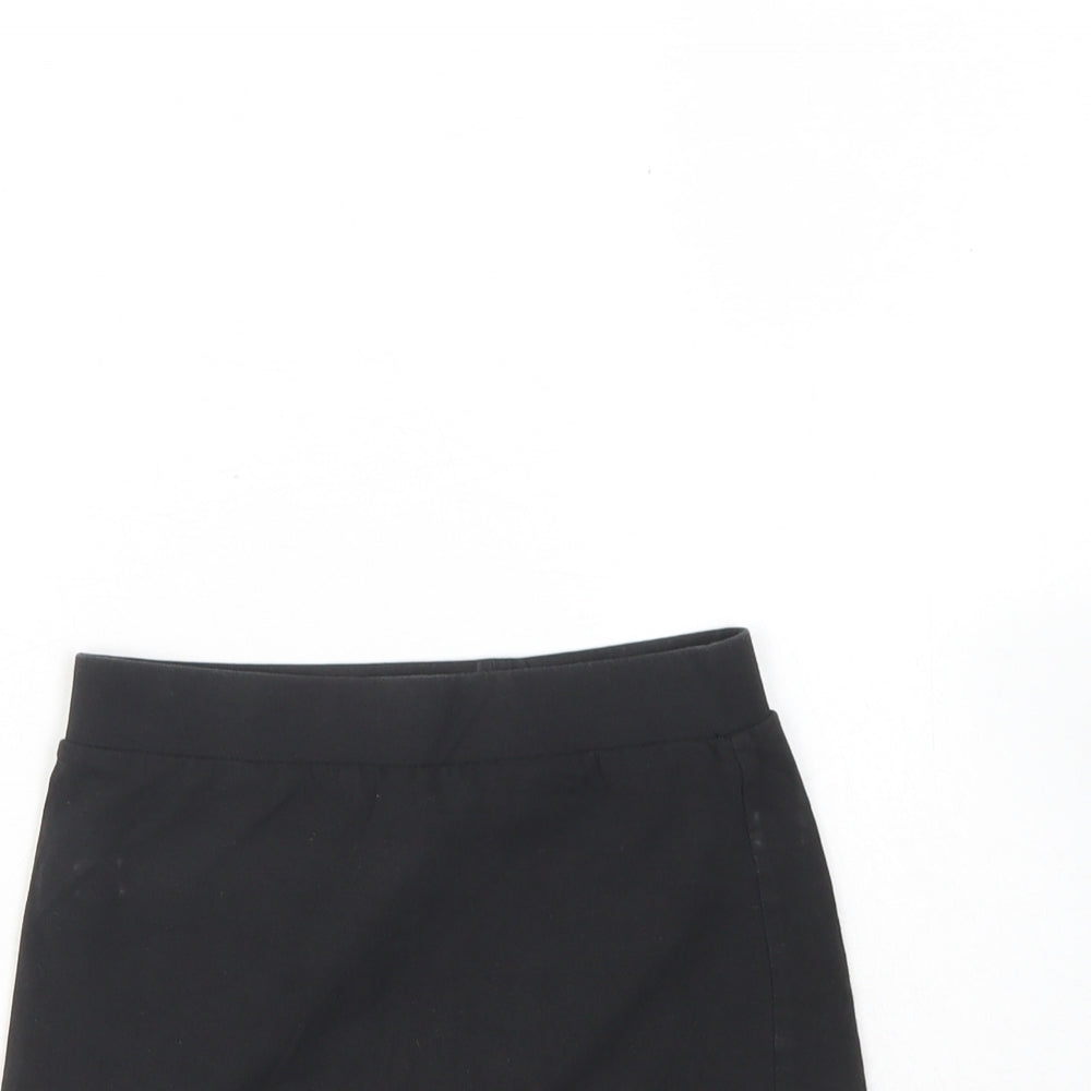 Nutmeg Girls Black  Cotton Mini Skort Size 6 Years  Regular  - School