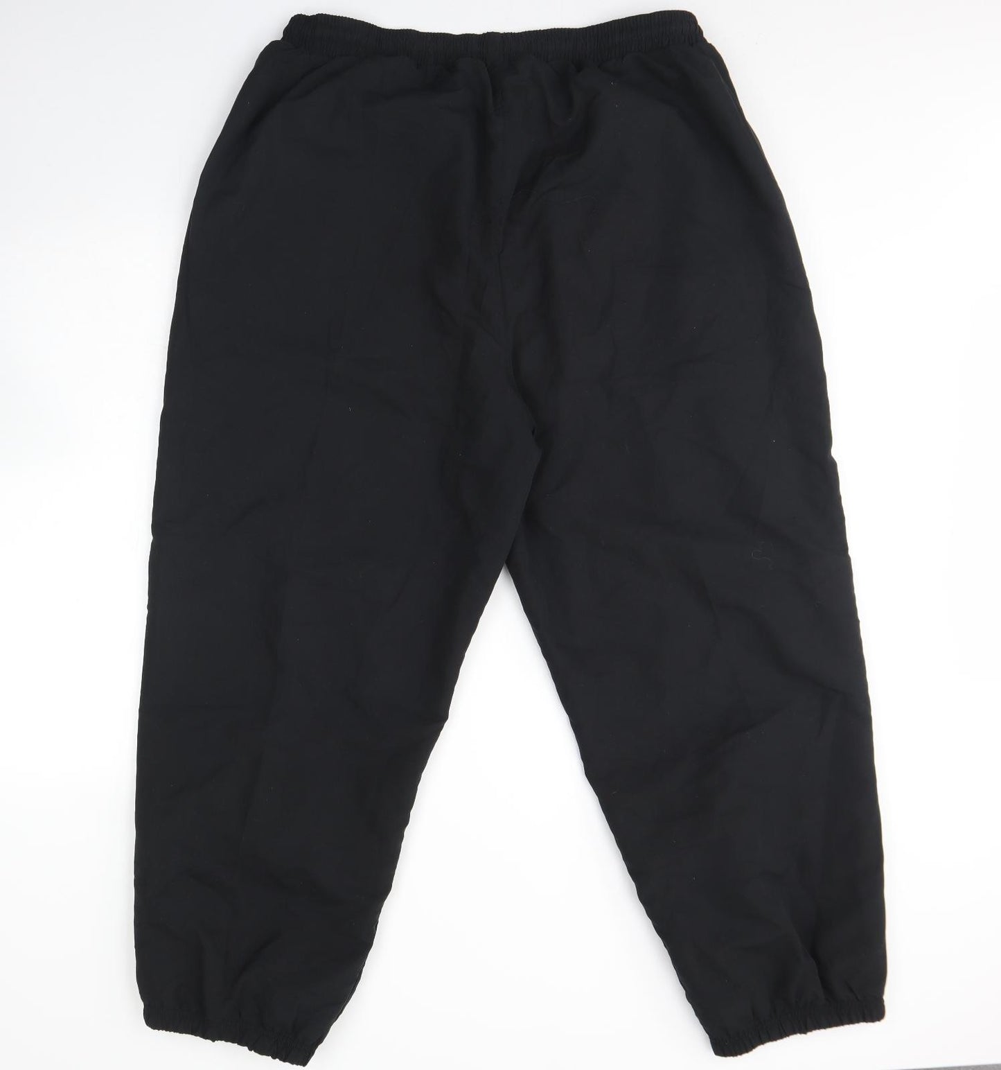 Slazenger Mens Black  Polyester Sweatpants Trousers Size 4XL L30 in Regular Drawstring