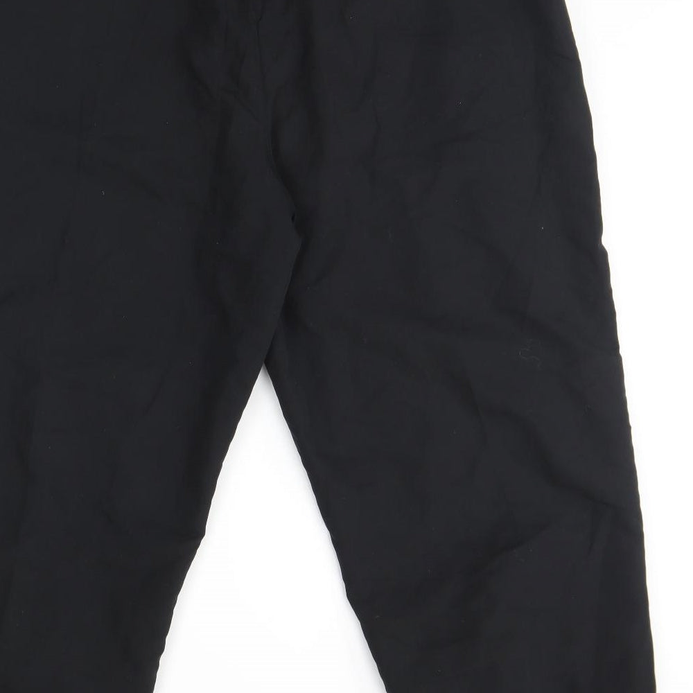 Slazenger Mens Black  Polyester Sweatpants Trousers Size 4XL L30 in Regular Drawstring